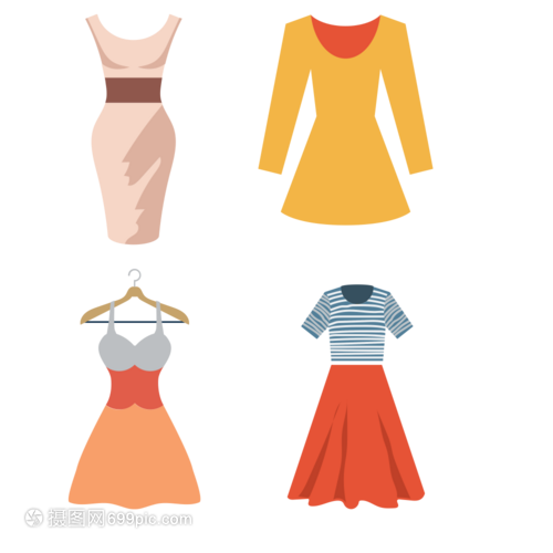 女裝服飾圖案的矢量創(chuàng)意 解析現(xiàn)代圖標(biāo)與插畫(huà)中的風(fēng)雅表達(dá)